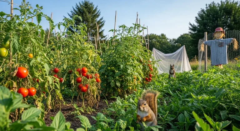 how to protect tomato plants from squirrels
