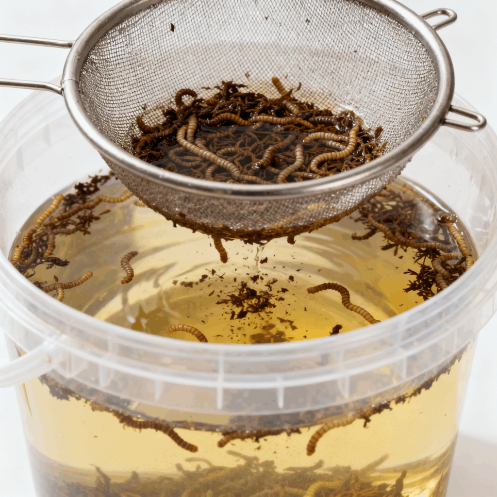 Worm Casting Tea Preparation