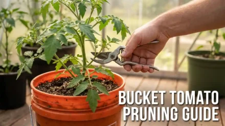 Pruning Tomatoes in 5-Gallon Buckets: The Single Stem Secret