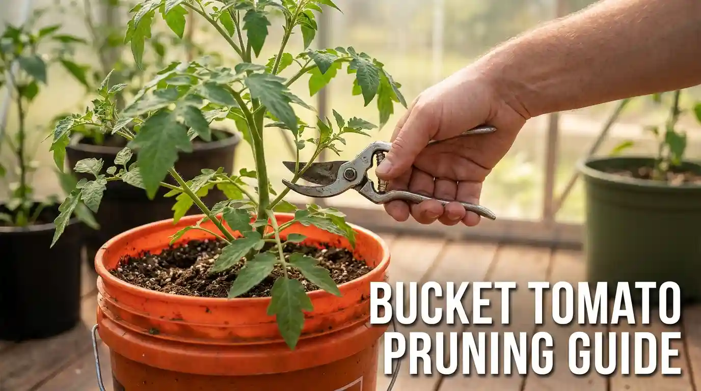 Pruning Tomatoes in 5-Gallon Buckets: The Single Stem Secret