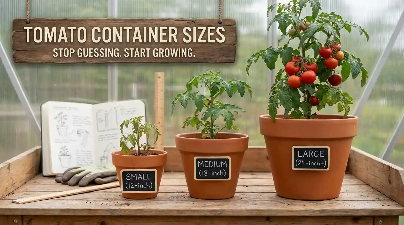 Tomato Container Size Guide: Stop Guessing (Table Included)