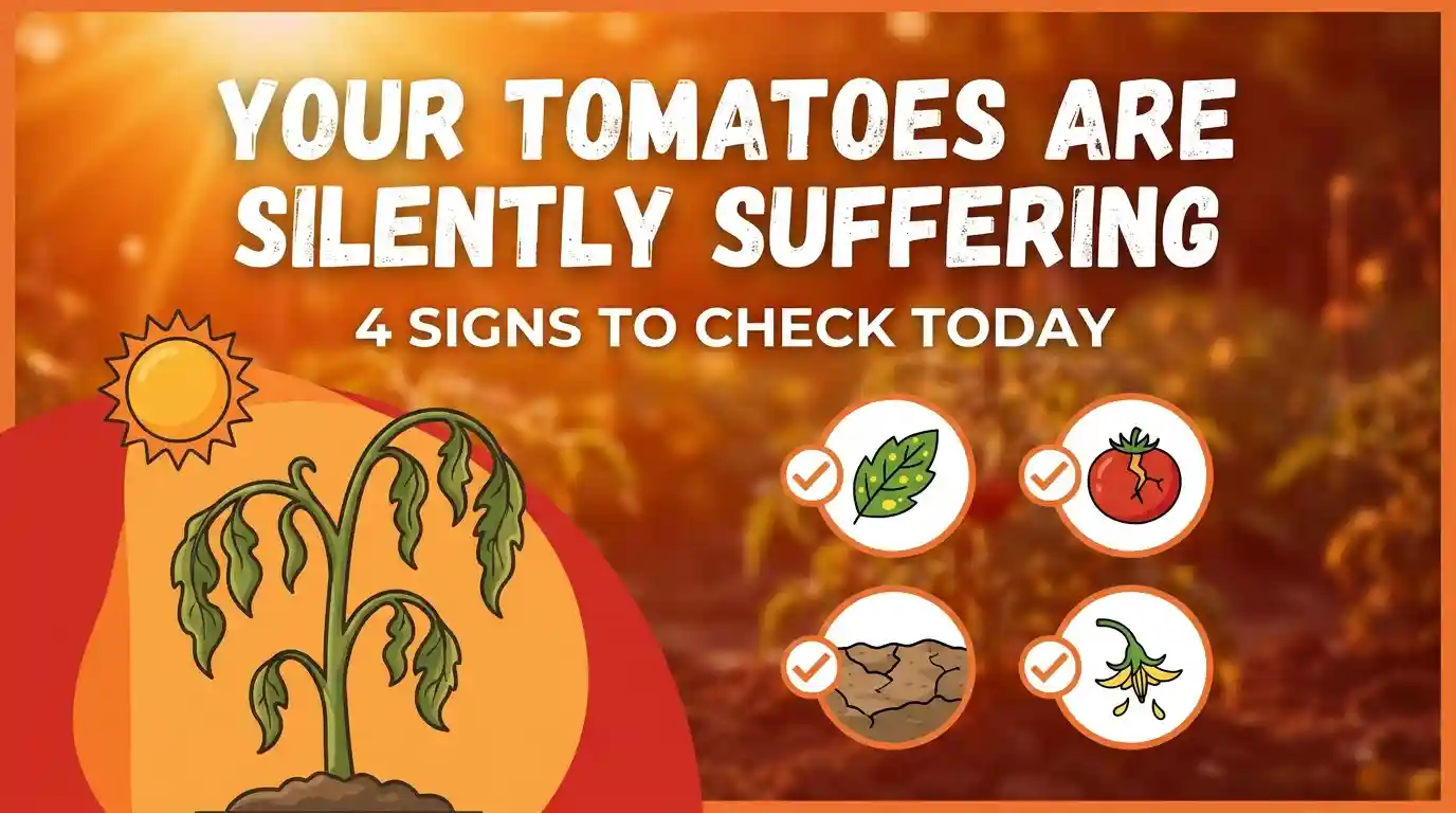 Your Tomatoes Are Silently Suffering in the Heat Right Now - 4 Signs to Check Today
